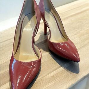Size 8.5 deep red, patent leather pumps. MICHAEL KORS. Great condition.